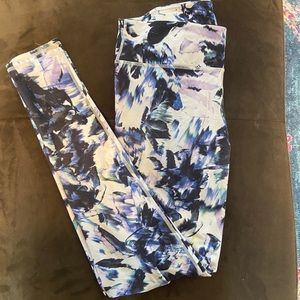 Blue Abstract Leggings